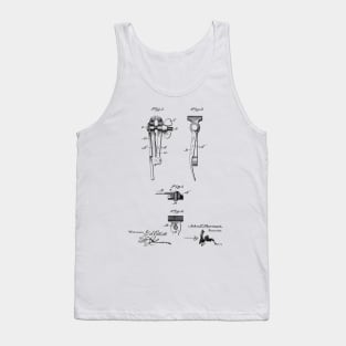 Vise Vintage Patent Hand Drawing Tank Top